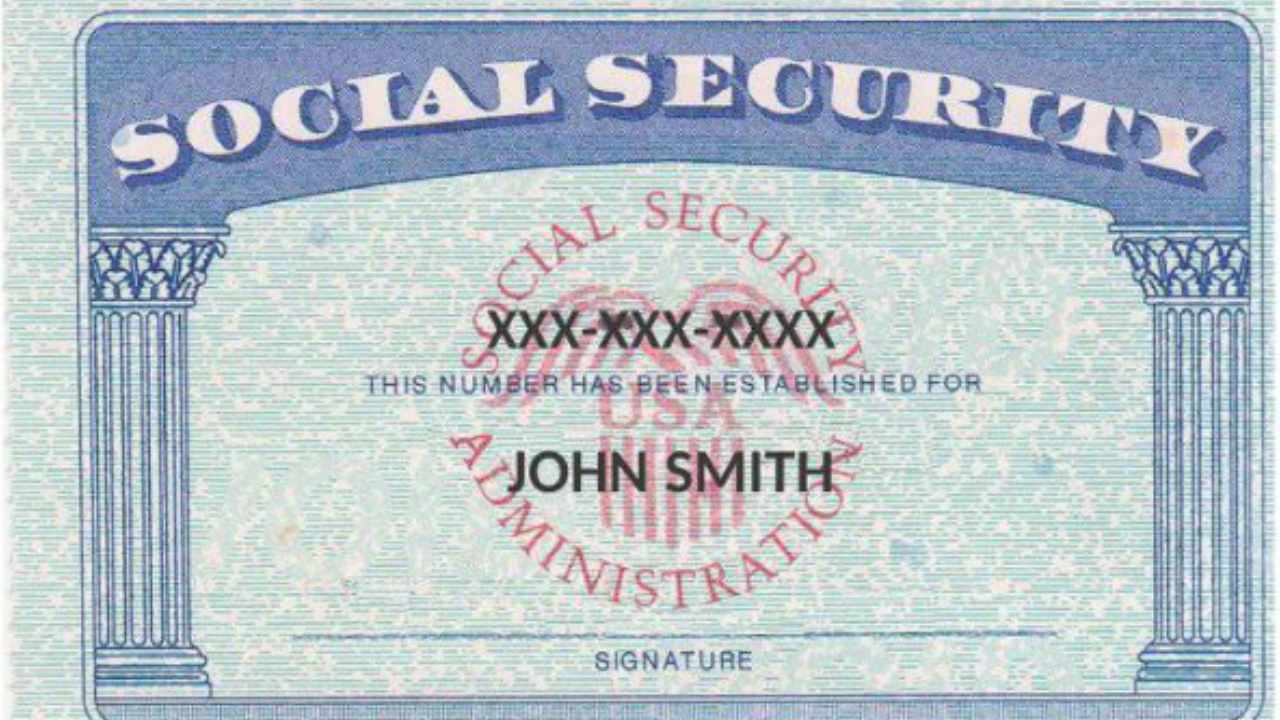 Fake SSN Card