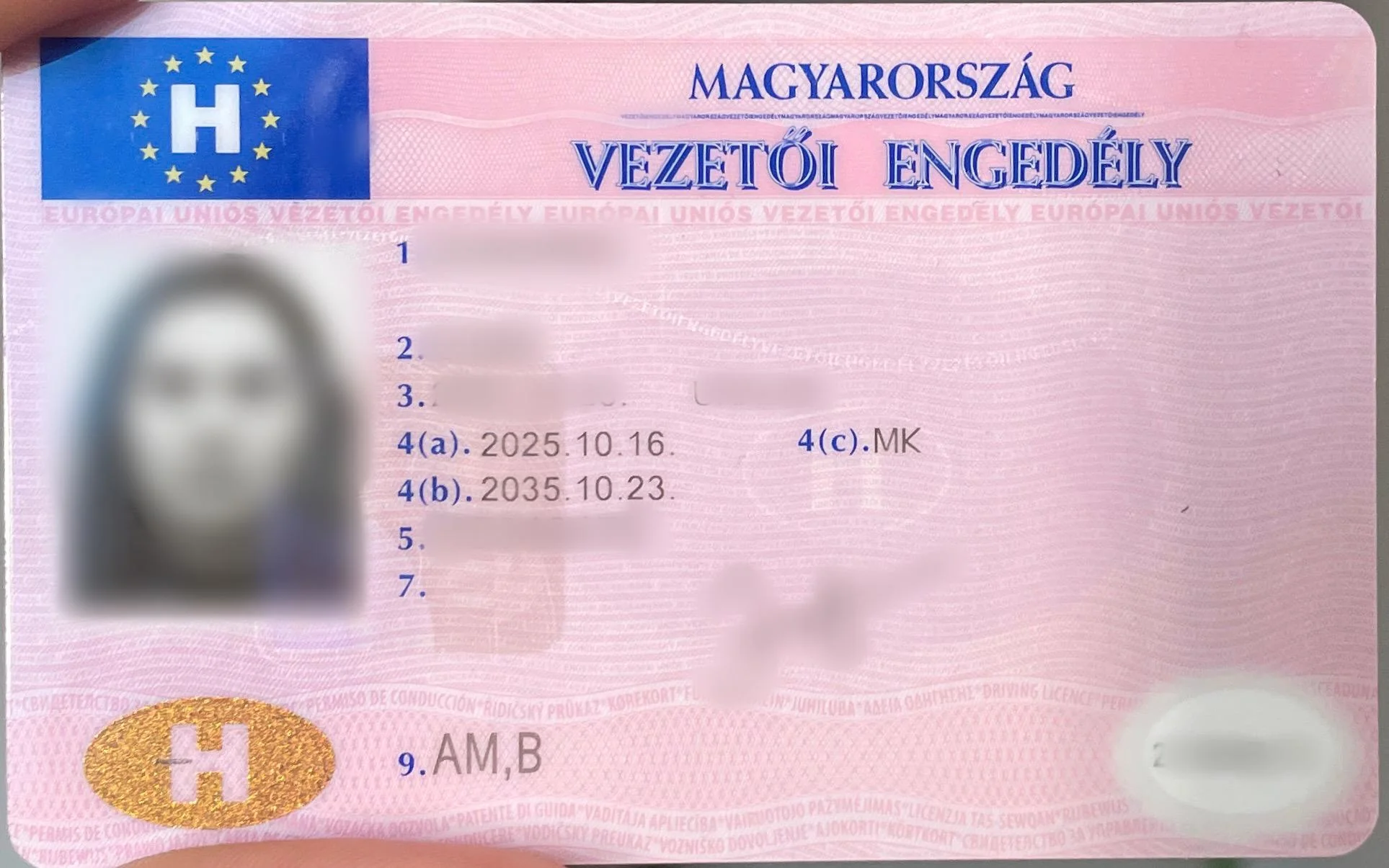 Hungary Driver License